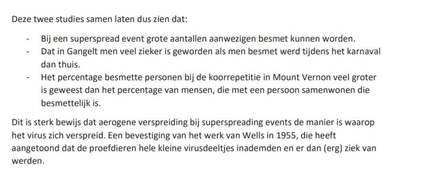 Het grote of kleine belang van aerosols bij verspreiding COVID-19 - 7514 Het grote of kleine belang van aerosols bij verspreiding COVID-19 - 7514